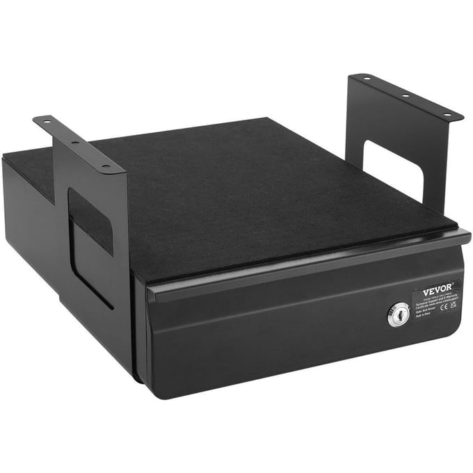 33 cm Afsluitbare Lade Organizer Onder Bureau Uittrekbare Lade Thuis Kantoor