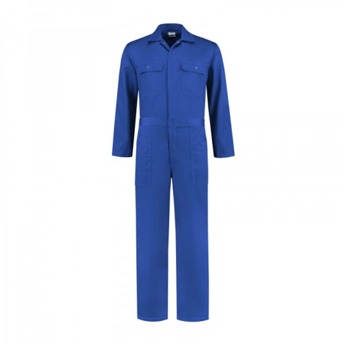 Overall polyester/katoen korenblauw maat 55