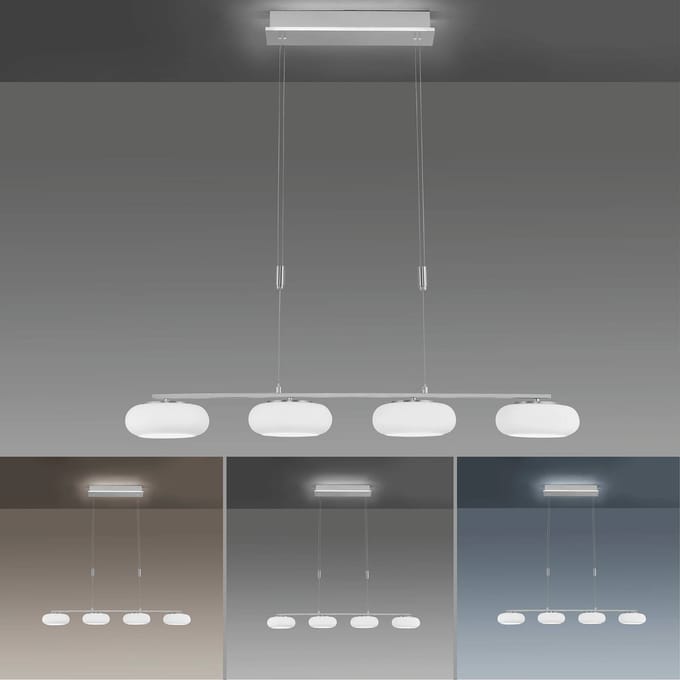 Q-Smart-Home Paul Neuhaus Q-ETIENNE LED hanglamp, 4-lamps
