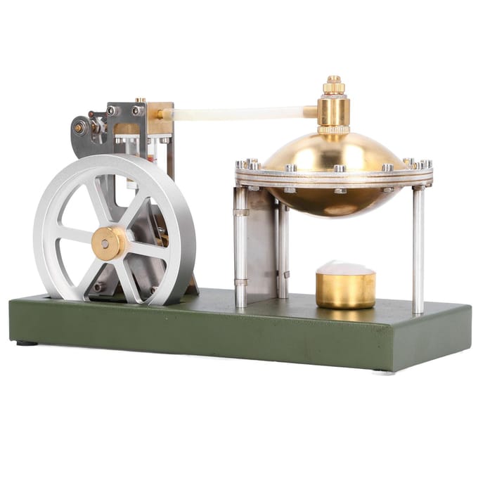 Transparant Stoommachine Model Natuurkunde Experiment Educatief Speelgoed voor Klaspresentatie gray