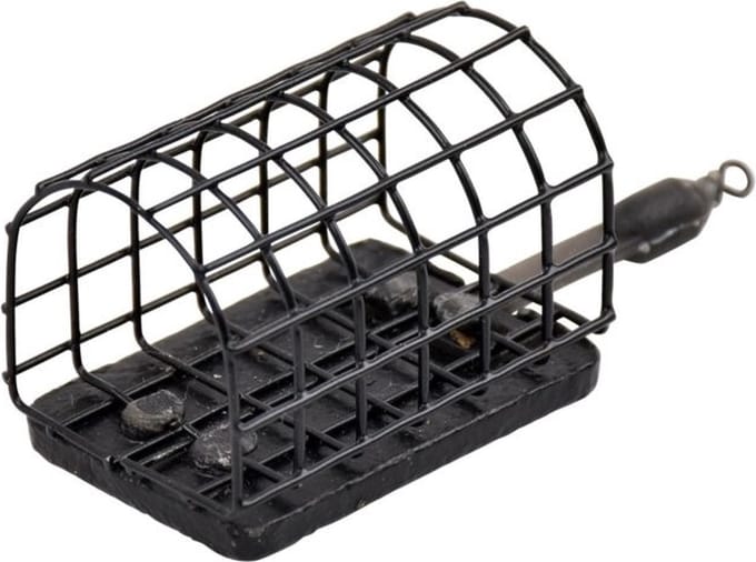 Garbolino Flat Oval Feeder - Metal Feeder - Open Ends - Maat : Medium 30g