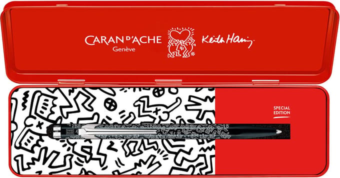 Caran D'ache Keith Haring balpen zwart special Edition