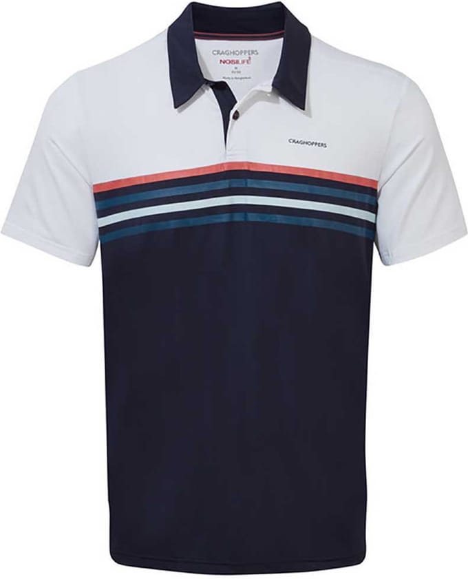 Craghoppers Nosilife Pro Korte Mouw Poloshirt Blauw M Man