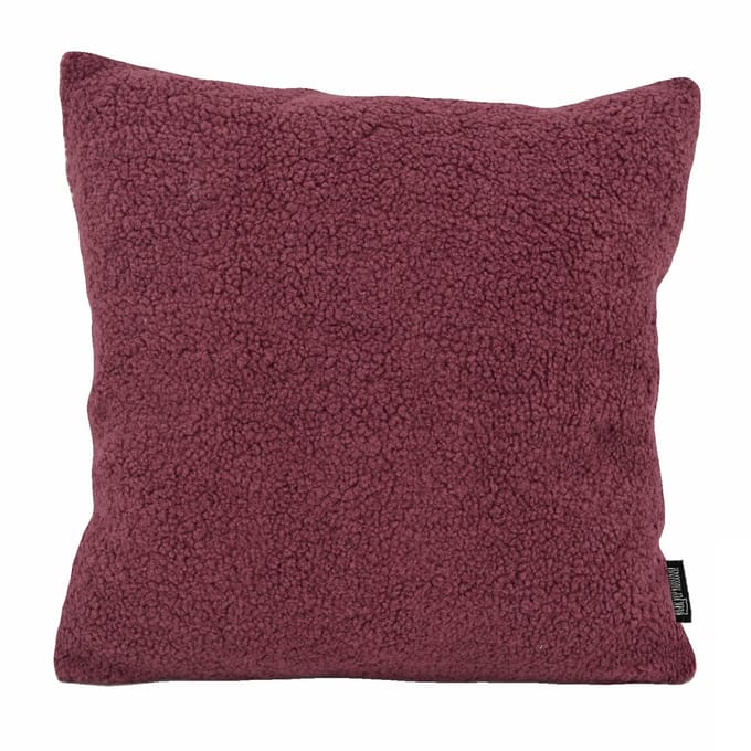 Gek op kussens! Teddy burgundy | 45 x 45 cm | kussenhoes | polyester