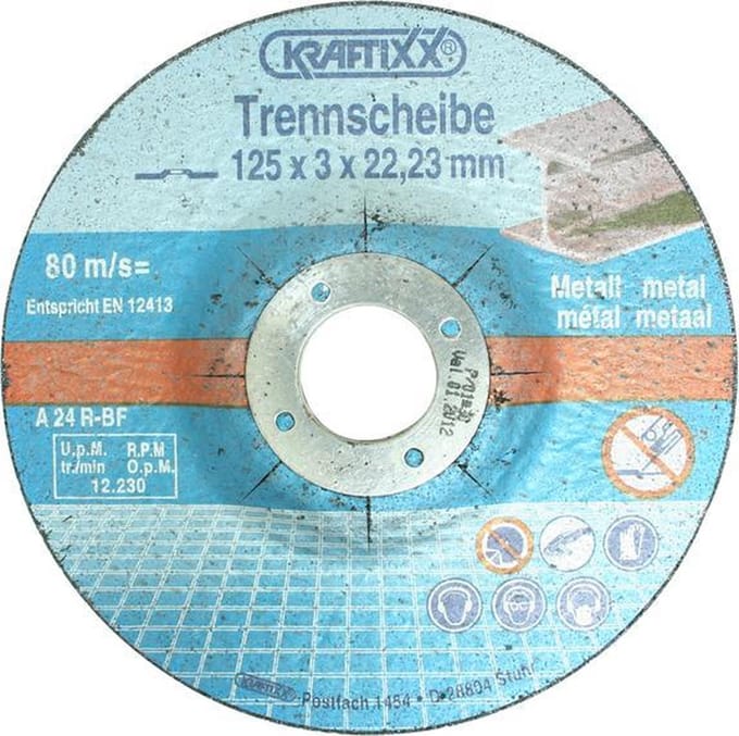 Kraftixx Doorslijpschijf - 125 Metaal