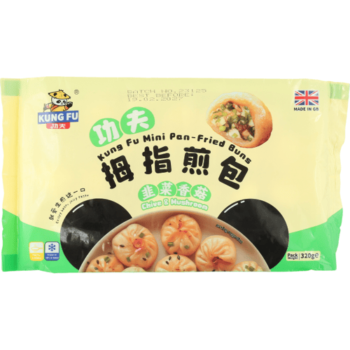 KUNG FU Mini pan-gebakken broodjes bieslook & champignon 320 g