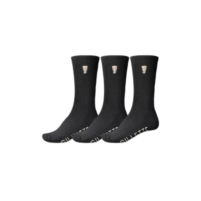 Globe Gillette Crewsokken 3 Paren Zwart EU 39-44 1/2 Man