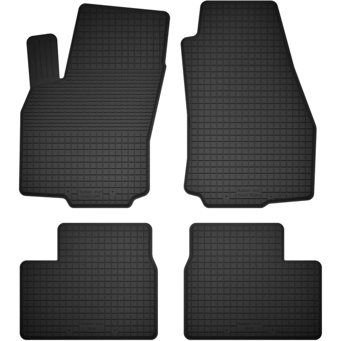 Wielganizator BasicProtect Serie - Rubberen Auto Matten - 1,5 cm Rand - Geschikt voor Opel Astra H