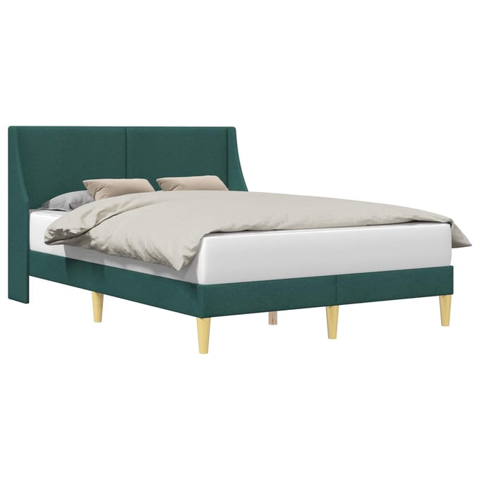 vidaXL - Bedframe - Effen - met - hoofdeinde - verbindingplaat