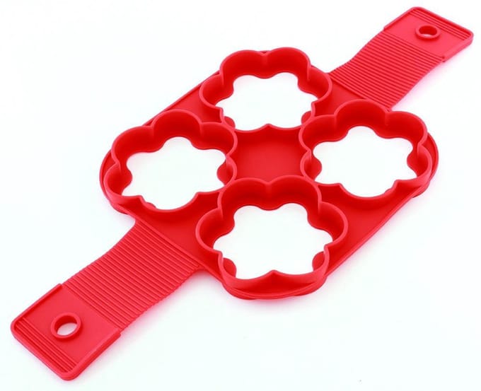 Siliconen Bakvorm Pannenkoek of Ei - 7 Ster Vormen