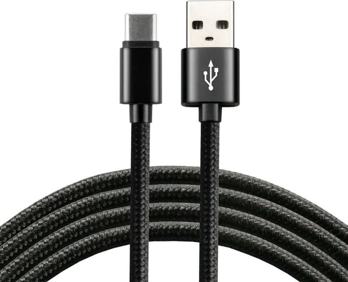 Everactive Usb-C-Kabel Voor Telefoon En Laptop, 1 Meter, Zwart, Snel