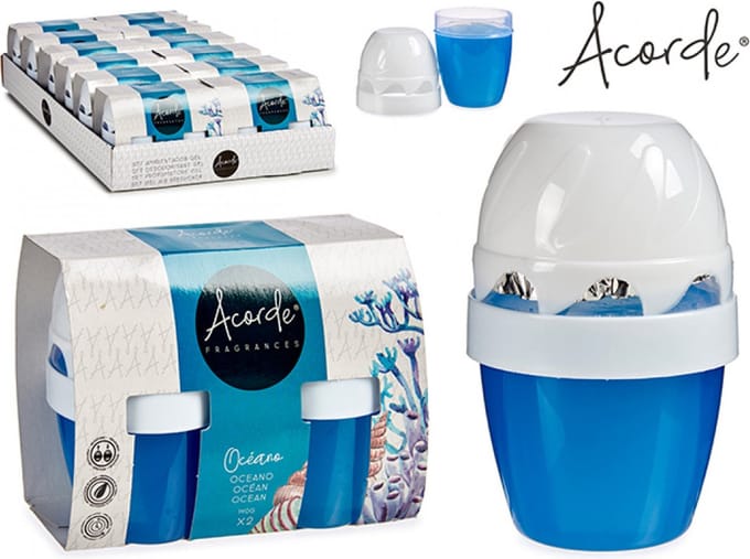 Set van 4 Luchtverfrissers - 4 x 140 g - Acorde - Oceaan