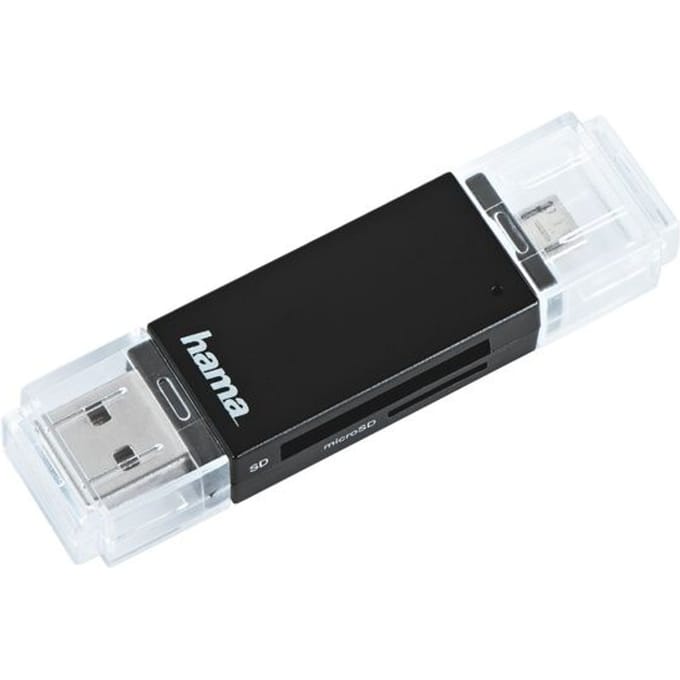Hama "Basic" USB 2.0 OTG Cardreader SD / microSD black
