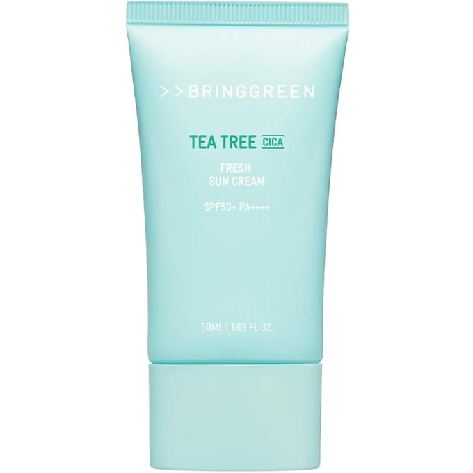 [BRING GREEN] Tea Tree Cica Fresh Zonnebrandcrème SPF 50+ PA++++ 50ml white