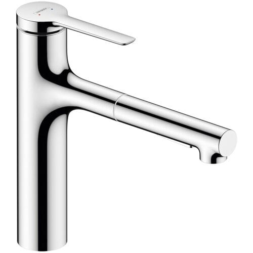 Hansgrohe Zesis M33 single lever kitchen faucet 160, pull-out shower, 2 spray types, hose box (sBox) lite 74804000
