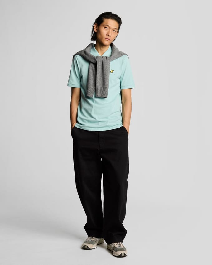 Lyle and Scott Polo Future Lichtblauw - Maat S - Heren