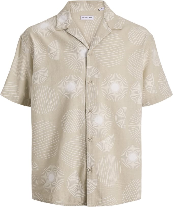 JACK&JONES - JJABSTRACT PRINT SS RESORT SHIRT - Heren - Overhemden
