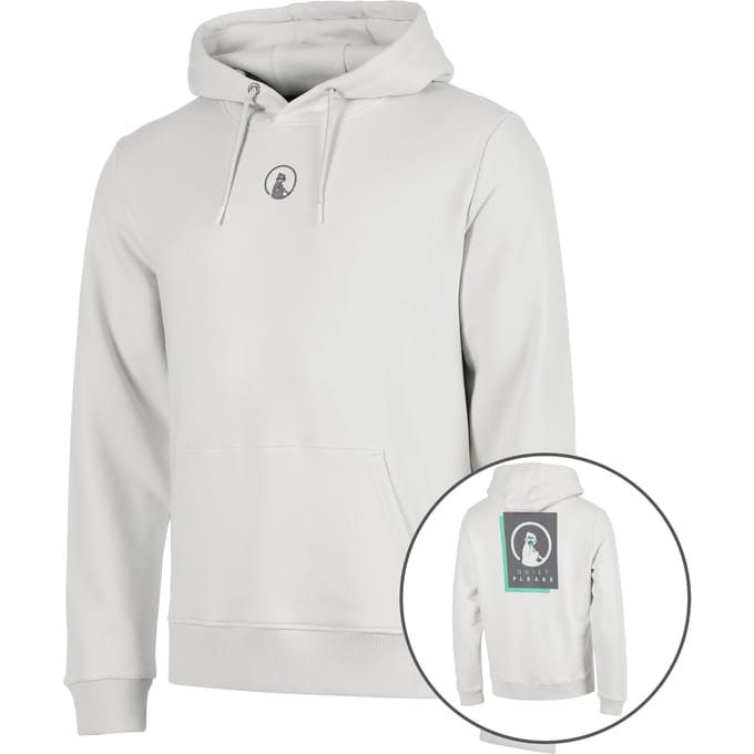 Quiet Please Joy Layer Sweater met capuchon Heren-lichtgrijs, donkergrijs