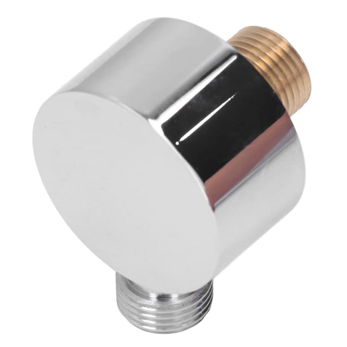 Doucheadapter Messing Constructie Verchroomd G1/2 Wandmontage Eenvoudige Installatie Ronde Douche beige