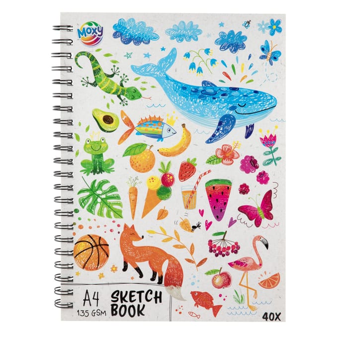 Creative Craft Group schetsboek A4 - 40 vellen ringgebonden papier.