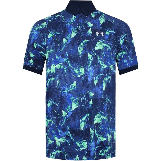 Under Armour Is-Chill BOF Heren Navy/Groen Poloshirt