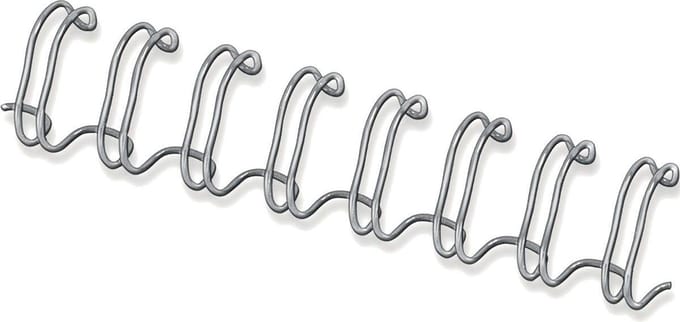 Draadrug Fellowes 12mm 34-rings A4 zilver 100 stuks
