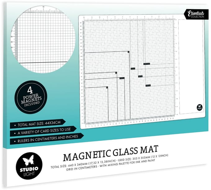 Studio Light • Essentials Magnetic Glass Mat 4 Magnets Included