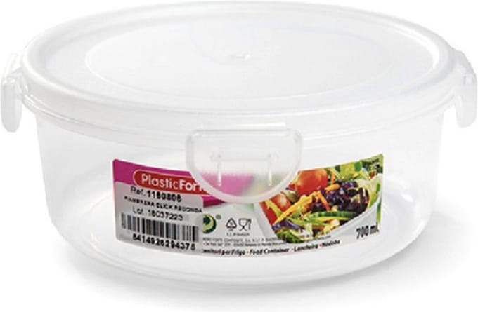 Plasticforte Vershoudbakje vriezer/magnetron - 4x stuks - 700 ml - kunststof