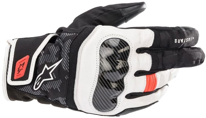 Alpinestars SMX Z Drystar Zwart Wit Rood Fluo - Handschoen