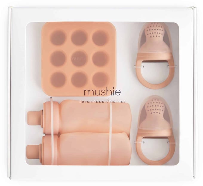 Mushie Giftbox Fresh Food Utilities Blush