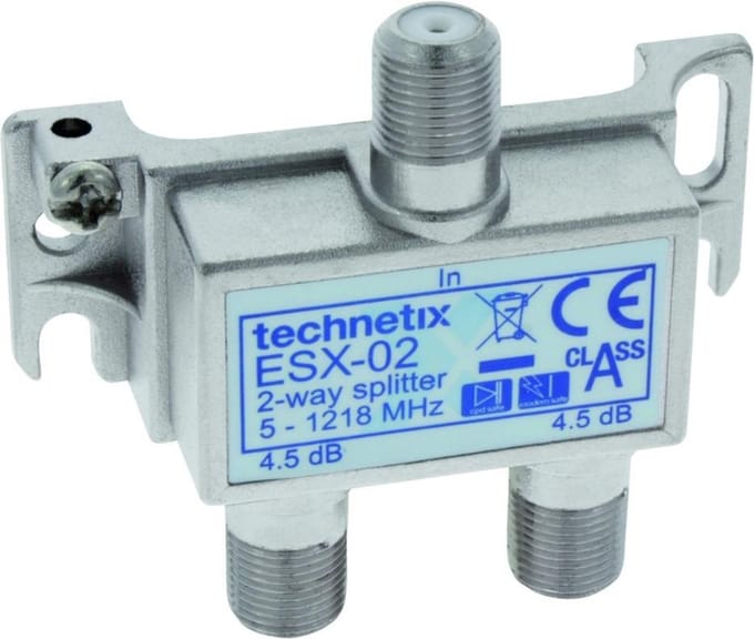 Q-link coax F-splitter | ZIGGO geschikt