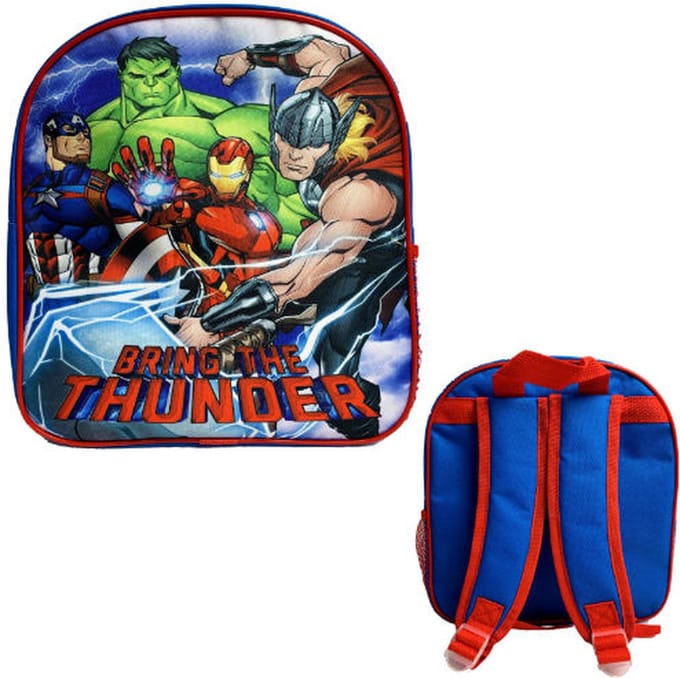 Marvel Avengers - Rugtas - 30 x 25 cm. - Bring the Thunder - Rugzak - Blauw met rood