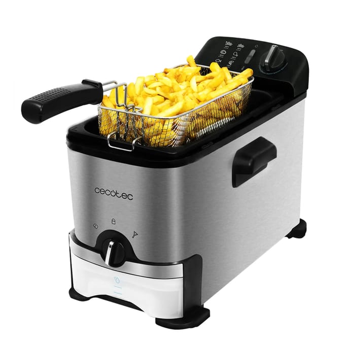 Frituurmachine Cecotec CleanFry 3000 ProFilter 3 L 2000W Zwart Roestvrij staal