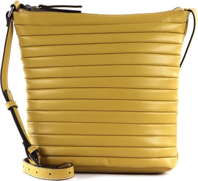 FREDsBRUDER Leren Schoudertas Tabily Hobo Bag Crazy Limo Mosterdgeel