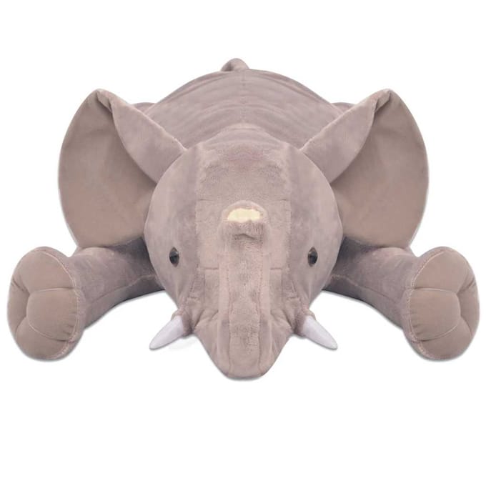 vidaXL Knuffelbeest olifant XXL 95 cm