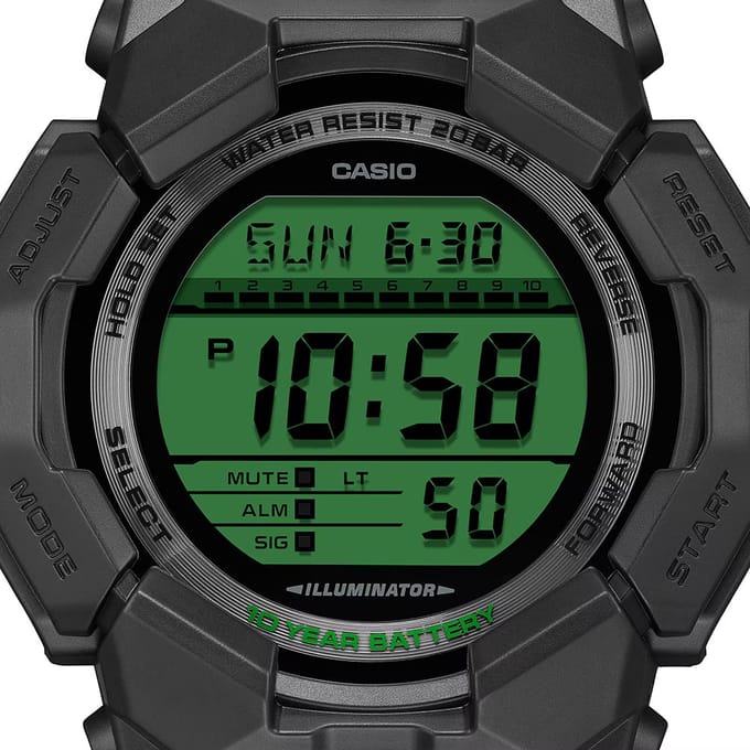 G-Shock Classic Style GD-010BEG-1ER GD-010 Electro Green Horloge