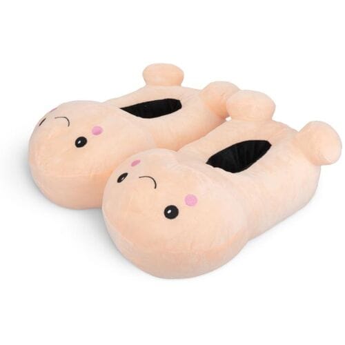 EasyToys Online Only Penisvormige Slippers met Smiley Face - Beige