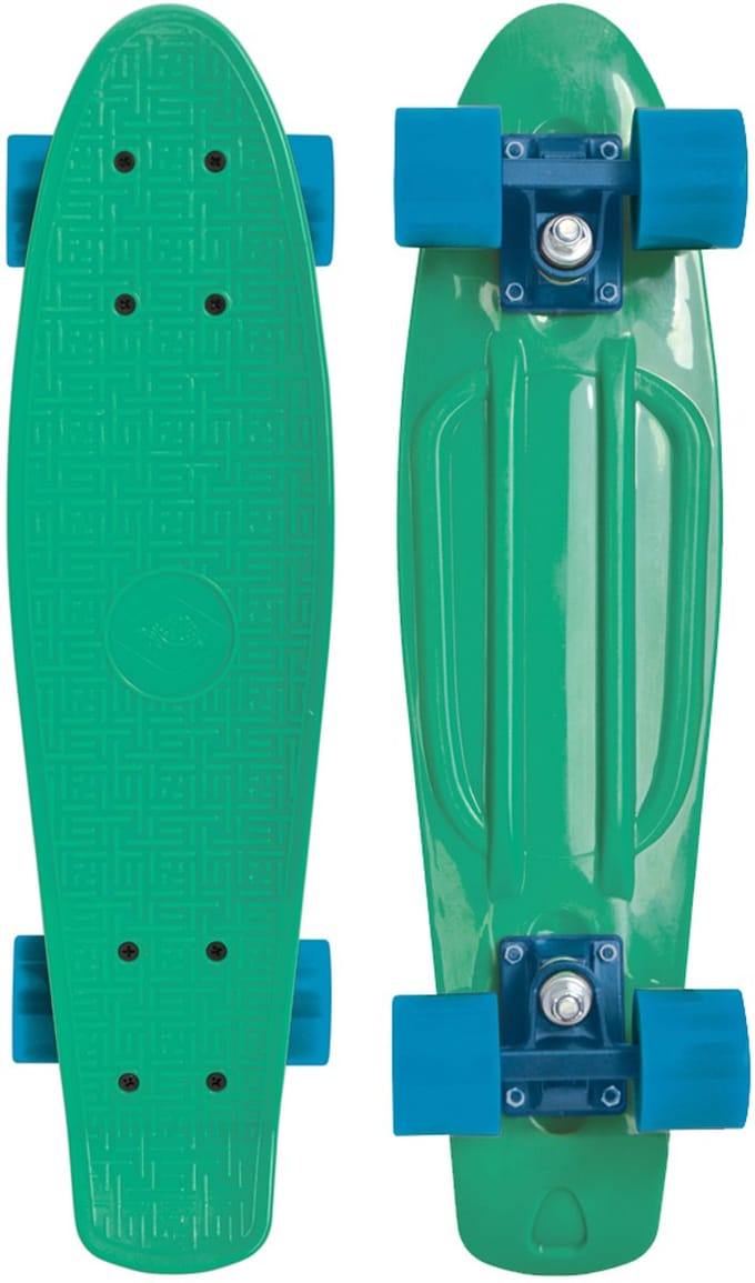 SCHILDKROT - Retro Native Green Skateboard - 56 x 14 - Groen