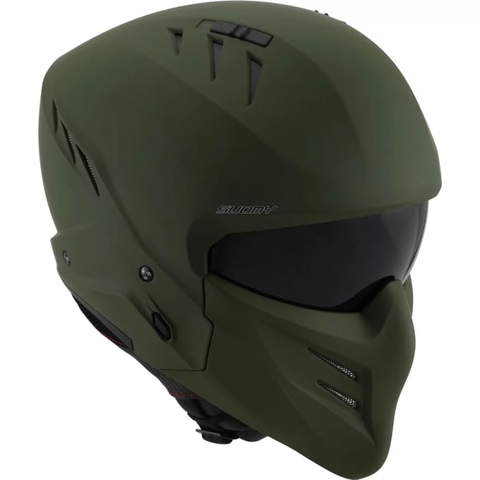 Suomy Armor Plain Mat Groen Jethelm - Helm