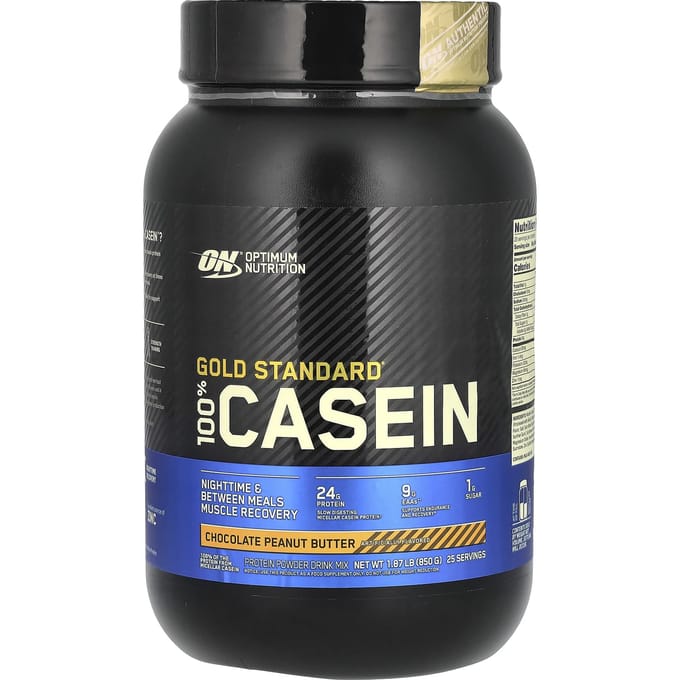 Optimum Nutrition, Gold Standard 100% Caséine, Chocolat Beurre de Cacahuète, 2 lbs (907 g)