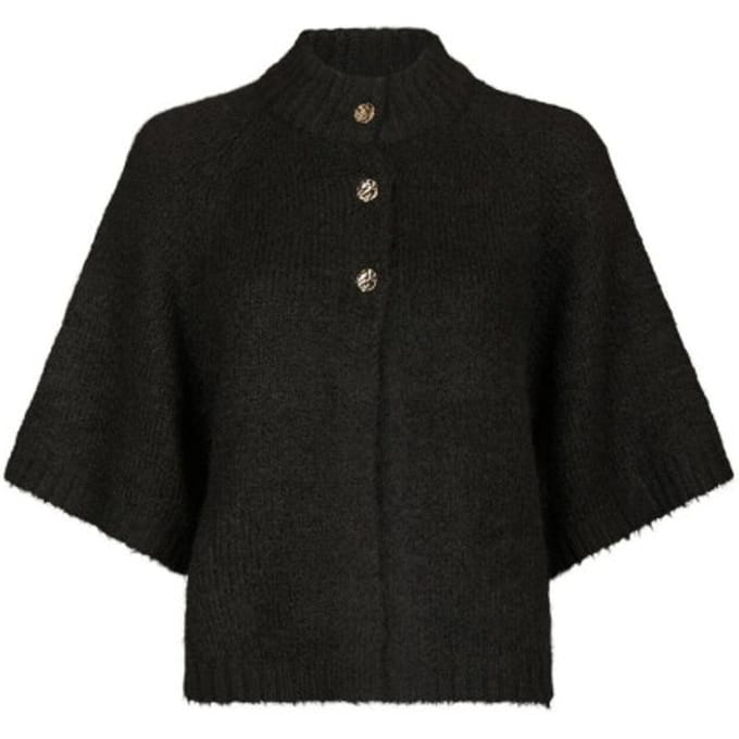 Neo Noir - Benuta Fluffy Knit Cardigan - 165816 - 676 Dark Brown