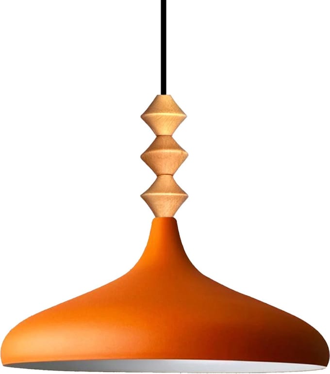 Bamyum Hanglamp E27 Metaal Oranje Moderne Lamp