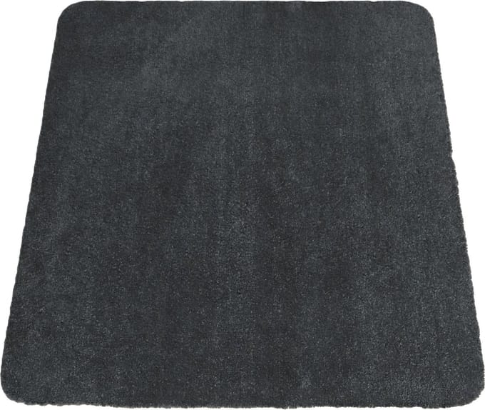 PRIMA - Schoonloopmat - Deurmat - Droogloopmat - zwart - antraciet - 80x90cm - uitwasbaar - antislip