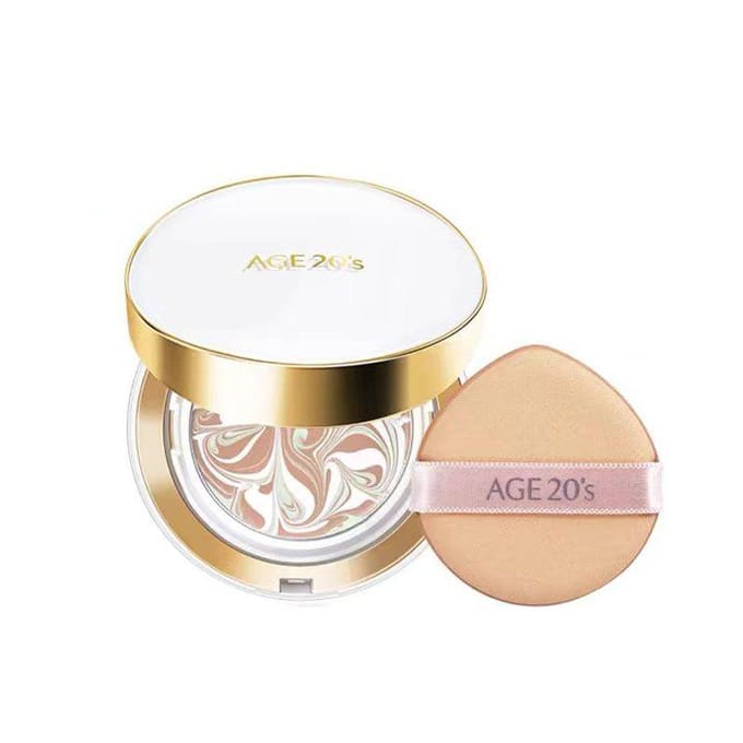 Signature Essence Cover Pact Long Stay met Navulling #21 Light Beige 14 g x 2 st beige