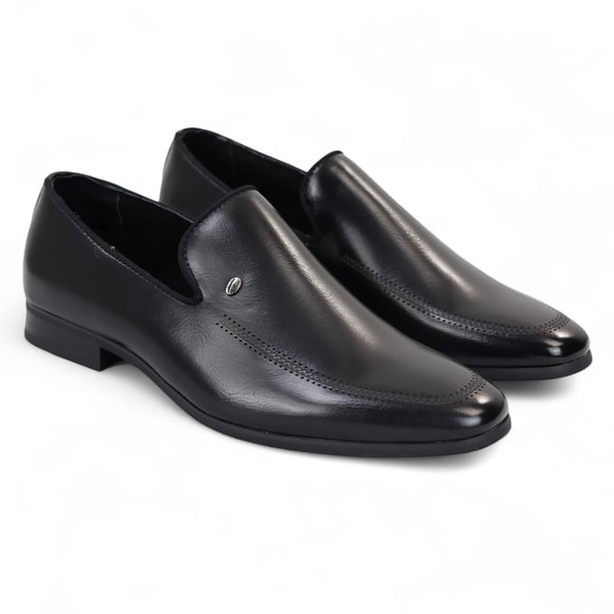 Bruine klassieke instappers voor heren, formele schoenen