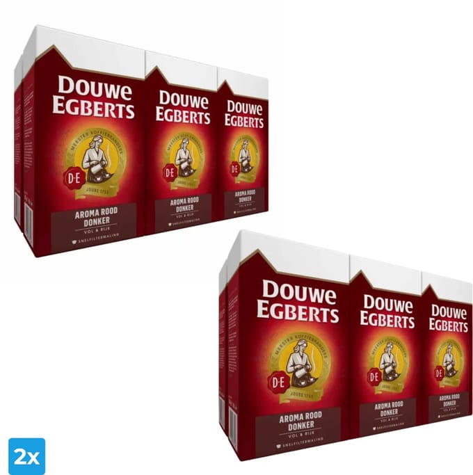 4x Douwe Egberts Aroma Rood Snelfilter (6x 500gr)