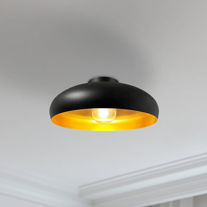 Bamyum Androa Plafondlamp Zwart Moderne Woonkamer (Zwart-Kopfer)