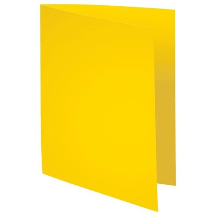 Exacompta ROCK''S 80 - Pak van 100 inlegmappen 22x31cm voor A4 - Citroengeel - 800011E