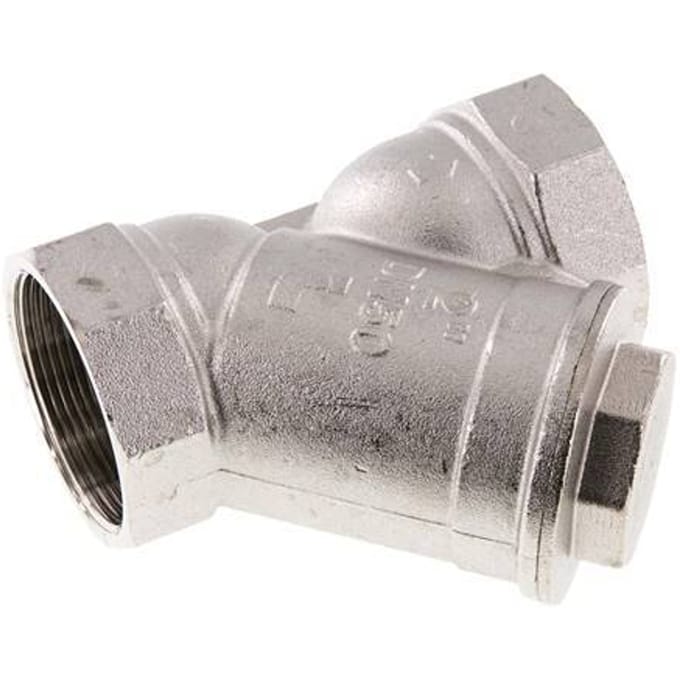 G 2'' Vernikkeld Messing Y-filter 0.5 mm Maaswijdte 20 Bar NBR - SLBN-200