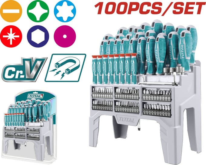 Total Tools Schroevendraaierset 100-delig